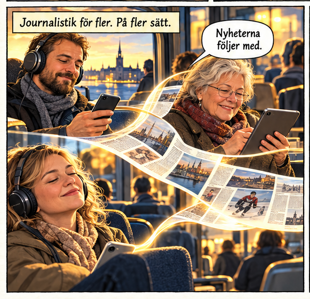Panel 9. Bildbeskrivning och dialog finns direkt nedan.